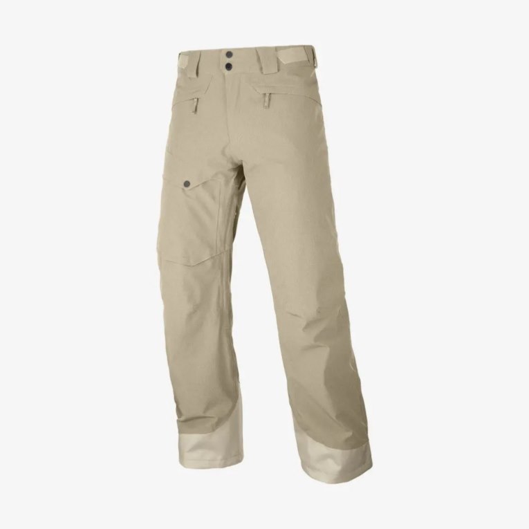 Khaki Salomon Untracked Men's Ski Pants | PH 97213X